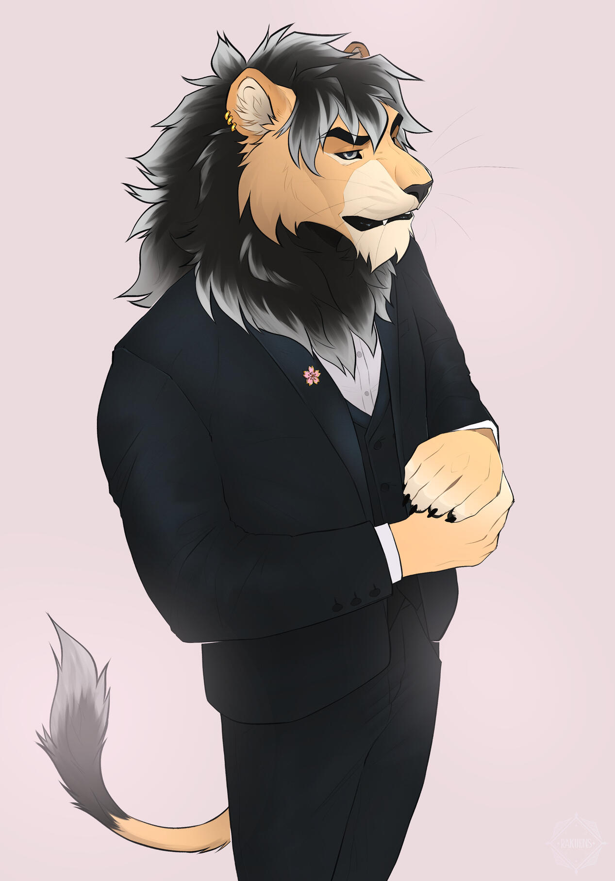 Simple shaded colored sketch