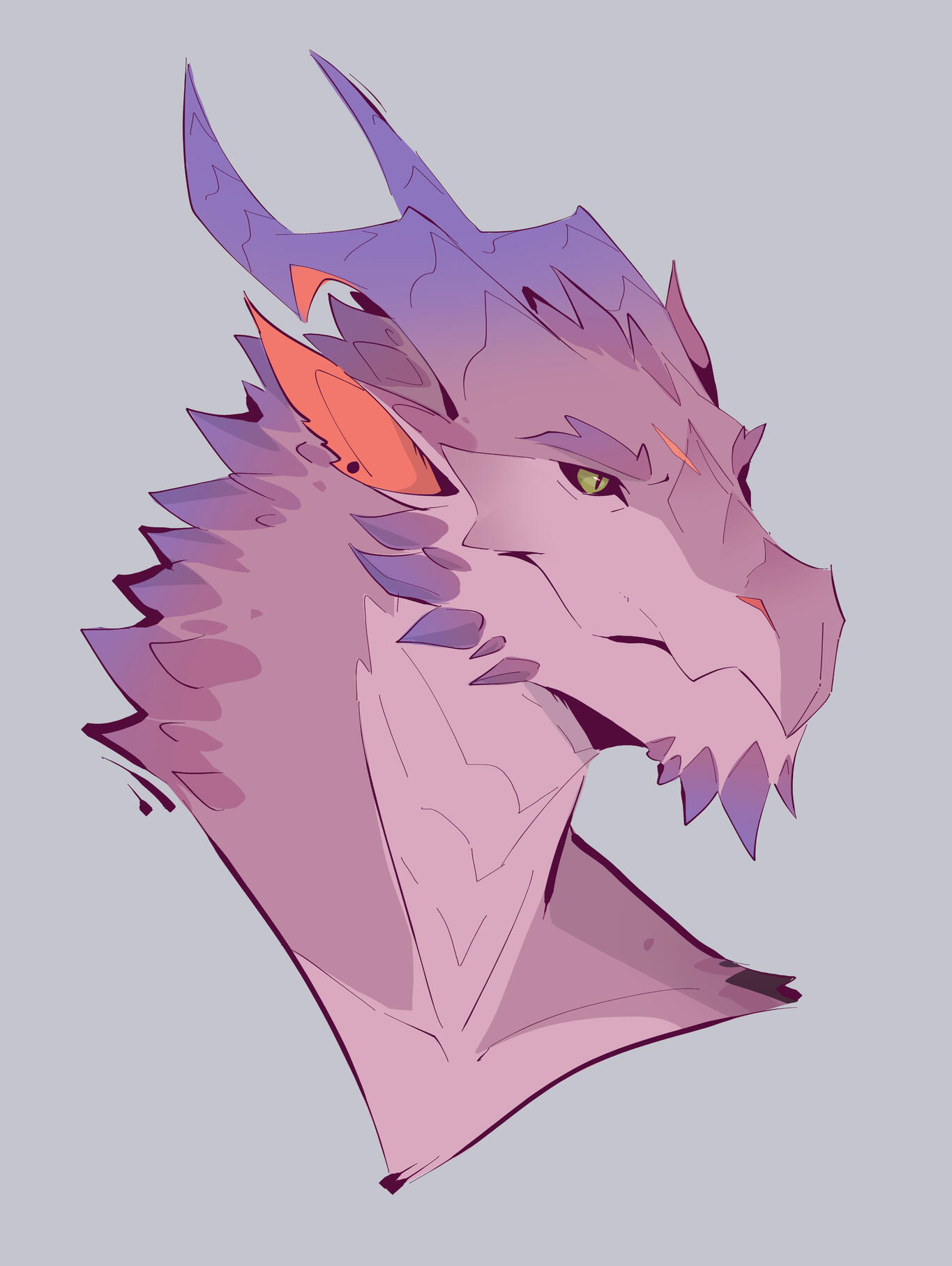 Simple shaded portrait